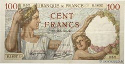 100 Francs SULLY FRANCE  1939 F.26.08