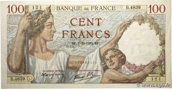 100 Francs SULLY FRANCE  1939 F.26.17