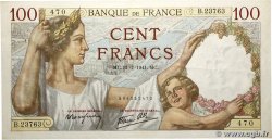 100 Francs SULLY FRANCE  1941 F.26.56