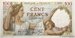 100 Francs SULLY FRANCE  1941 F.26.47