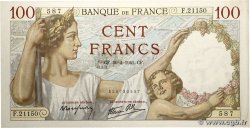 100 Francs SULLY FRANCE  1941 F.26.51