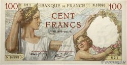 100 Francs SULLY FRANCE  1941 F.26.45