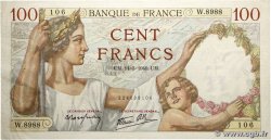100 Francs SULLY FRANCE  1940 F.26.25