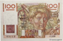 100 Francs JEUNE PAYSAN FRANKREICH  1953 F.28.39