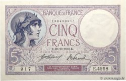 5 Francs FEMME CASQUÉE FRANCE  1918 F.03.02