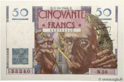 50 Francs LE VERRIER FRANCE  1946 F.20.06