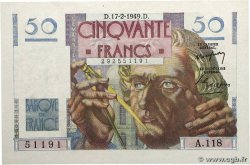 50 Francs LE VERRIER FRANCE  1949 F.20.11