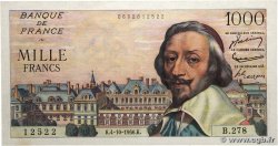 1000 Francs RICHELIEU FRANCE  1956 F.42.22
