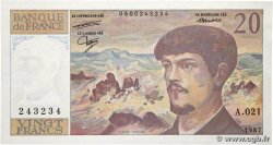 20 Francs DEBUSSY FRANCE  1987 F.66.08A21