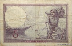 5 Francs FEMME CASQUÉE FRANCE  1918 F.03.02 TB