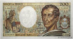 200 Francs MONTESQUIEU FRANCE  1987 F.70.07