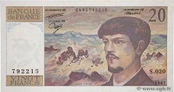 20 Francs DEBUSSY FRANCE  1987 F.66.08