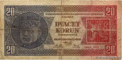 20 Korun TSCHECHOSLOWAKEI  1926 P.021a