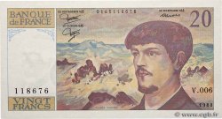 20 Francs DEBUSSY FRANKREICH  1980 F.66.01