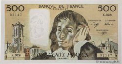500 Francs PASCAL FRANKREICH  1990 F.71.45