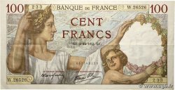 100 Francs SULLY FRANCE  1941 F.26.62