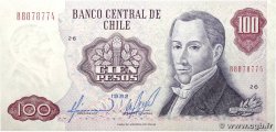 100 Pesos CHILI  1982 P.152b