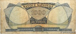 1000 Francs RÉPUBLIQUE DÉMOCRATIQUE DU CONGO  1964 P.008a B