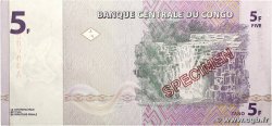 5 Francs Spécimen RÉPUBLIQUE DÉMOCRATIQUE DU CONGO  1997 P.086s SUP