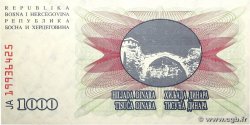1000 Dinara BOSNIE HERZÉGOVINE  1992 P.015a pr.NEUF