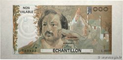 1000 Francs BALZAC Échantillon FRANKREICH  1980 EC.1980.01 ST