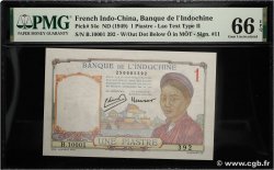 1 Piastre Numéro radar FRANZÖSISCHE-INDOCHINA  1949 P.054e ST