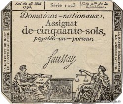 50 Sols variété FRANKREICH  1793 Ass.42b