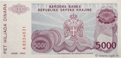 5000 Dinara KROATIEN  1993 P.R20a