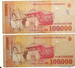 100000 Lei Lot RUMÄNIEN  1998 P.110 S