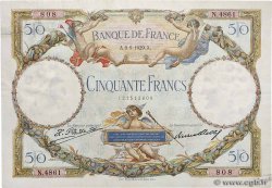50 Francs LUC OLIVIER MERSON FRANCE  1929 F.15.03