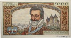 5000 Francs HENRI IV FRANCE  1957 F.49.02 XF+