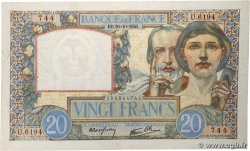 20 Francs TRAVAIL ET SCIENCE FRANCE  1941 F.12.19