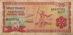 20 Francs BURUNDI  1977 P.27a