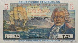 5 Francs Bougainville SAINT-PIERRE UND MIQUELON  1946 P.22