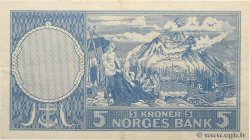 5 Kroner NORVÈGE  1955 P.30a SS