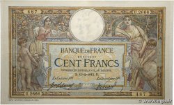 100 Francs LUC OLIVIER MERSON sans LOM FRANKREICH  1915 F.23.07 SS