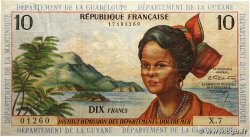 10 Francs FRENCH ANTILLES  1964 P.08b
