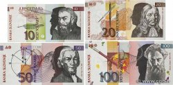 10 au 100 Tolarjev Lot SLOVÉNIE  1992 P.11 au P.14