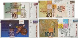 10 au 100 Tolarjev Lot SLOVÉNIE  1992 P.11 au P.14 SPL+