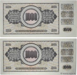 1000 Dinara Lot YOUGOSLAVIE  1978 P.092a et c pr.NEUF