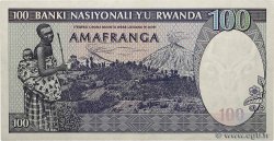 100 Francs RWANDA  1982 P.18 SPL