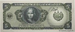 5 Colones SALVADOR  1990 P.138 SPL