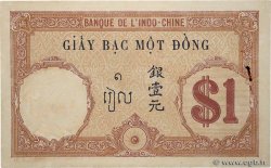 1 Piastre FRENCH INDOCHINA  1919 P.048b XF-