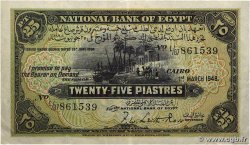25 Piastres ÉGYPTE 1948 P.010d