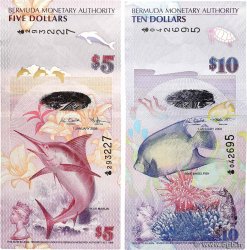 5 et 10 Dollars Lot BERMUDAS  2009 P.58a et P.59a