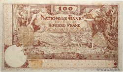 100 Francs BELGIEN  1914 P.071 fVZ