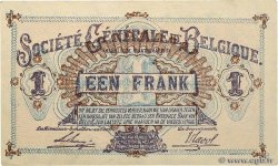 1 Franc BELGIEN  1917 P.086b VZ+