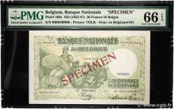 50 Francs - 10 Belgas Spécimen BELGIEN  1935 P.106s