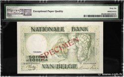 50 Francs - 10 Belgas Spécimen BELGIEN  1935 P.106s ST