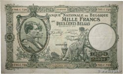 1000 Francs - 200 Belgas BELGIQUE  1943 P.110